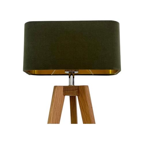 Lampshade olive green velvet - olive,