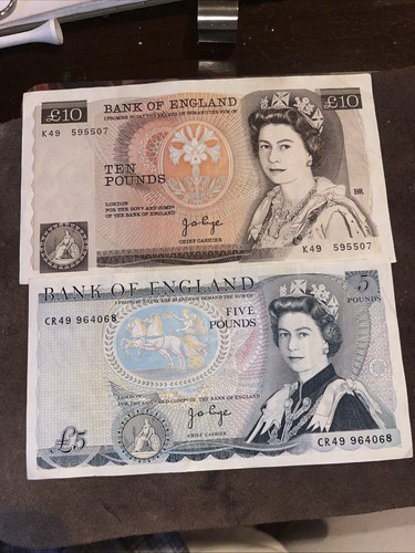 Old ten pound note - old, and