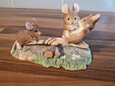 Merrie Mice Happy Families Border Fine Arts A6243 See-Sawin in VGC