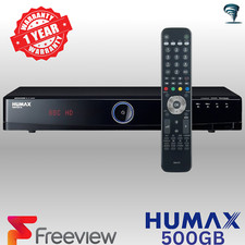 Humax HDR-FOX T2 Freeview Twin Tuner HD 500GB HDD Recorder Receiver Box PVR HDMI