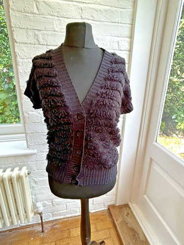 Vtg 70s black knitted - 70s,