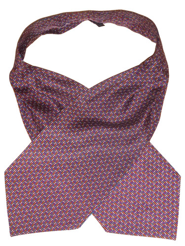 Vintage tie rack silk cravat - tie,