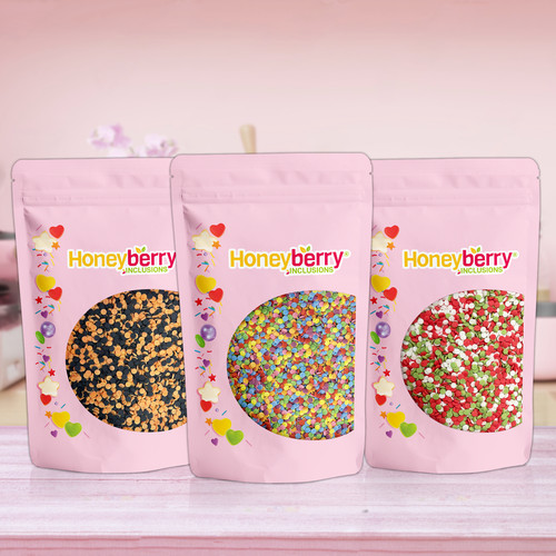 Colourful confetti sugar - confetti,
