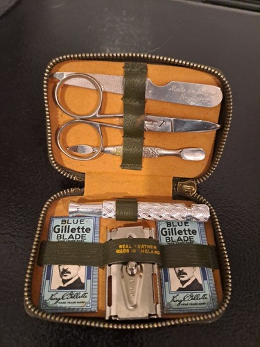 Vintage gillette shaving - shaving, and