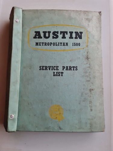 Metropolitan 1500 parts list - metropolitan,