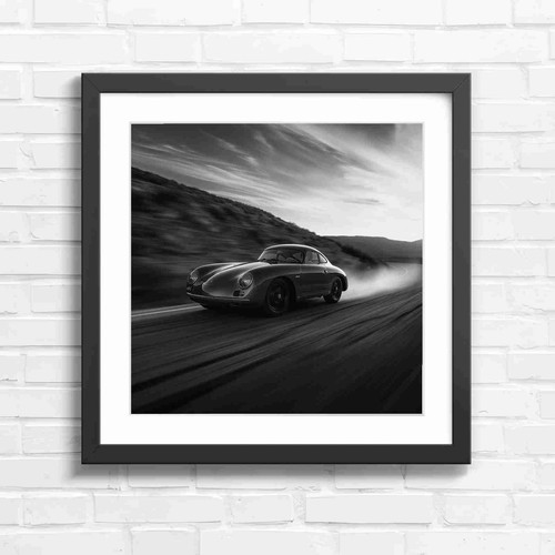 Vintage grey sports car - grey,