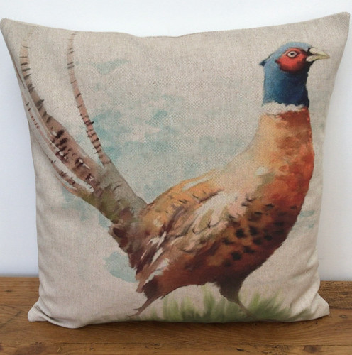 Pheasant cushion cover natural - cushion,