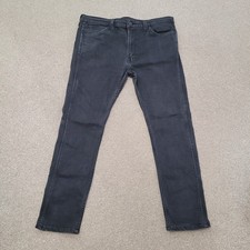 Levi's 519 Jeans Mens Size 38 W 29 L Adjusted Black Medium Wash WORN IN