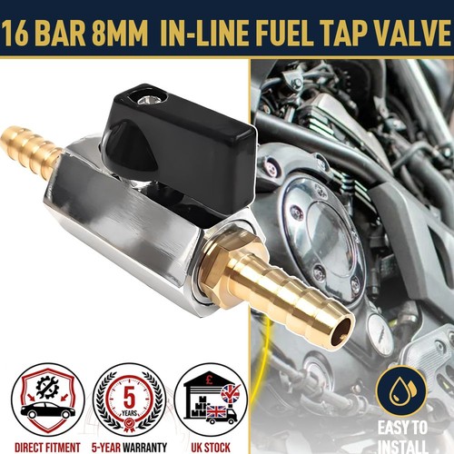 Brass 8mm line - 8mm, in-line