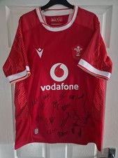 Wales Rugby Signed Shirt, Six