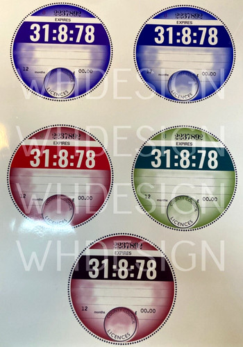 Vintage road tax - road,