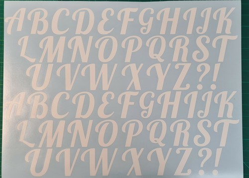 Letter vinyl decal z - letter,