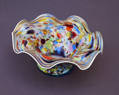 Antique glass bowl - glass,