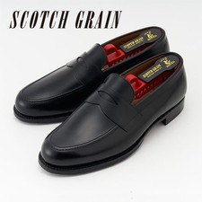 SCOTCHGRAIN   “Loafers”  No.2268  BLack EEE