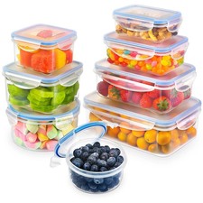 YASHE Plastic Food Storage Containers, Airtight Food Containers with Lids, Safe
