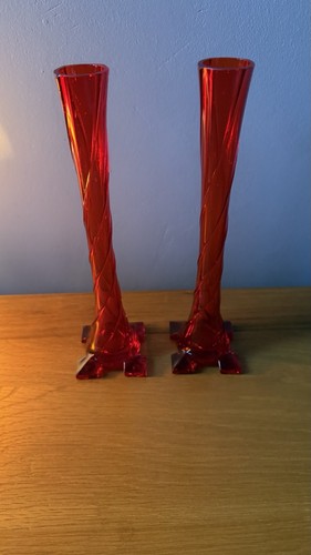 Stunning vintage pair ruby - stunning,