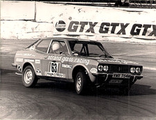 Fiat 128 Sport Coupe Saloon Car Racing Early 1970s Original UK Press Photograph