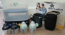 Tommee Tippee Electric Steam Steriliser, Bottle & Food Warmer 4 Bottles 2 Dummys