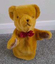 Merrythought Teddy Bear Hand Puppet  Soft Toy Plush, 25cm