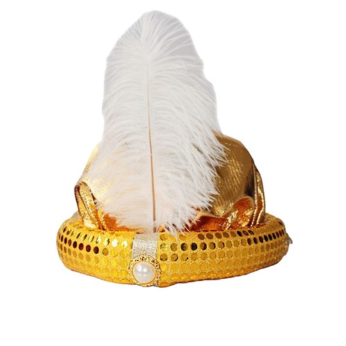 Aladdin hat with feather kids - aladdin,