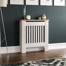 SALE Radiator Cover Small Modern Cabinet Shelf MDF Grill Guard Furniture White