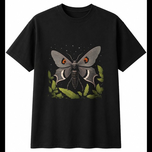 Botanical poplar hawk - poplar, moth