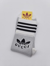 Gucci Adidas Socks White Black
