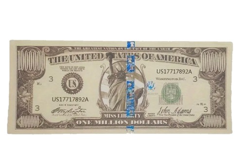 One million dollar - one, bills