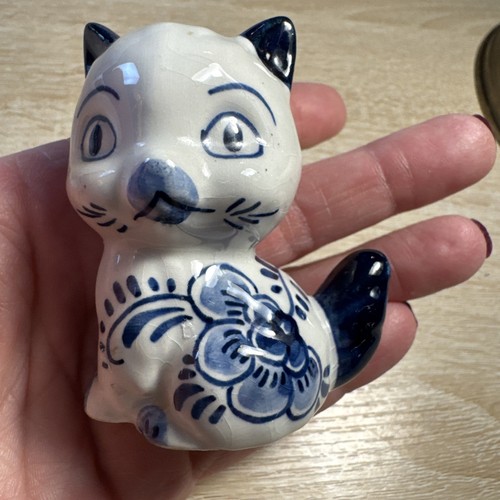 Vintage miniature blue delft - miniature,