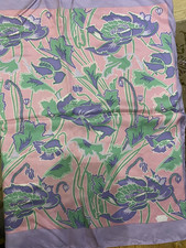 Vintage liberty silk scarf signed (faded label) purple pink tones square S1757