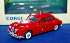 1960's LONDON FIRE BRIGADE JAGUAR MK 11 FIRE CAR - 1/43 scale CORGI CONVERSION