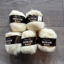 5 x 25g Balls Of Mohair Wool