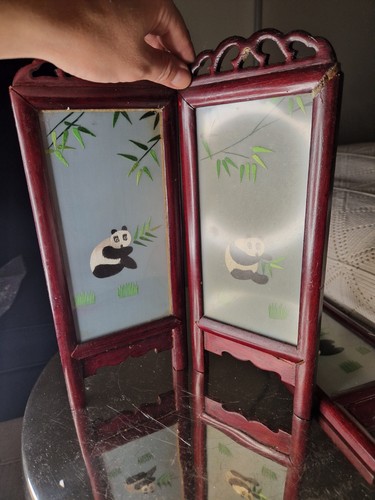 19x12 chinese glass four - 19x12”,