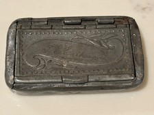 Vintage Antique Metal Hinged