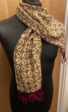 TOOTAL 1960’S VINTAGE PAISLEY UNISEX SCARF WITH FRINGE