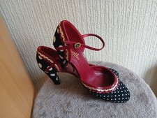 Whistles Polka Dot Canvas  Hills Shoes Size 37 UK Size 4 Worn Once