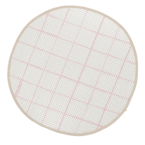 White round latch hook - white,