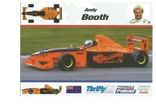 Postcard Motorsports Andy Booth Formula Palmer Racing Driver Car 