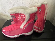 Pink apres ski Snow Boots Kids childs girls Size uk 2