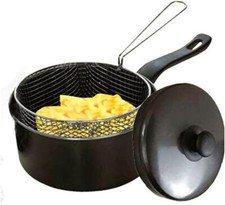 20cm Chip Pan with Lid & Wire