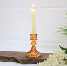 Coloured Glass Candle Holders