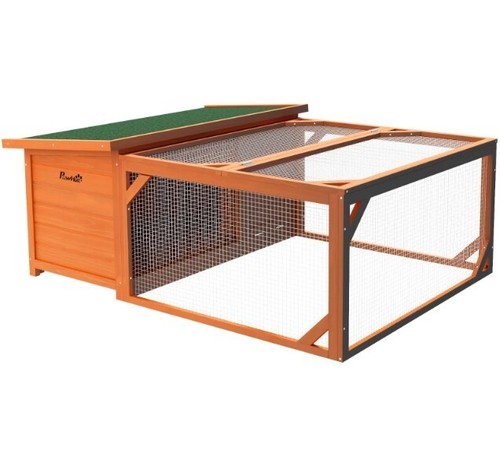Pawhut rabbit hutch with - hutch,