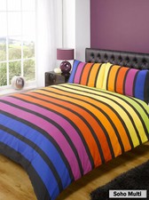 Duvet Cover Set Stripe Tartan