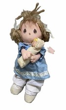 Vintage 1988 Precious Moments Plush Rag Doll & Baby Applause With Tag Toy