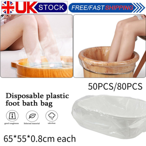 Disposable clear foot tub - clear,