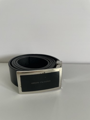Armani exchange black leather - armani,