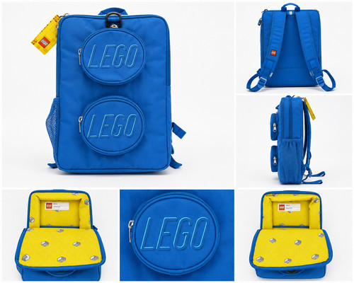Brick backpack blue lego - blue,,