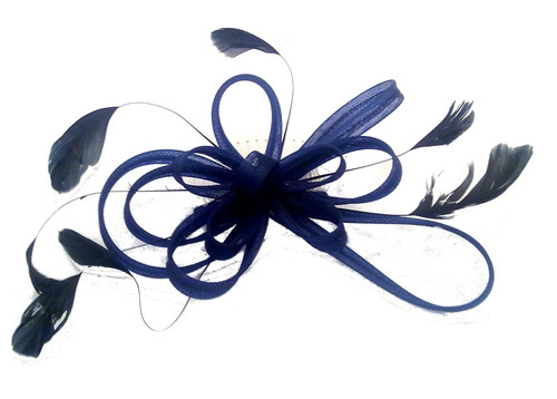 Coiled net feather hair - &,