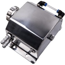 1L Coolant Tank Aluminium Engine Oil Catch Can Breather Tank Bottle Reservoir