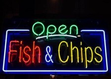 Fish and chips restaurant open - fish,